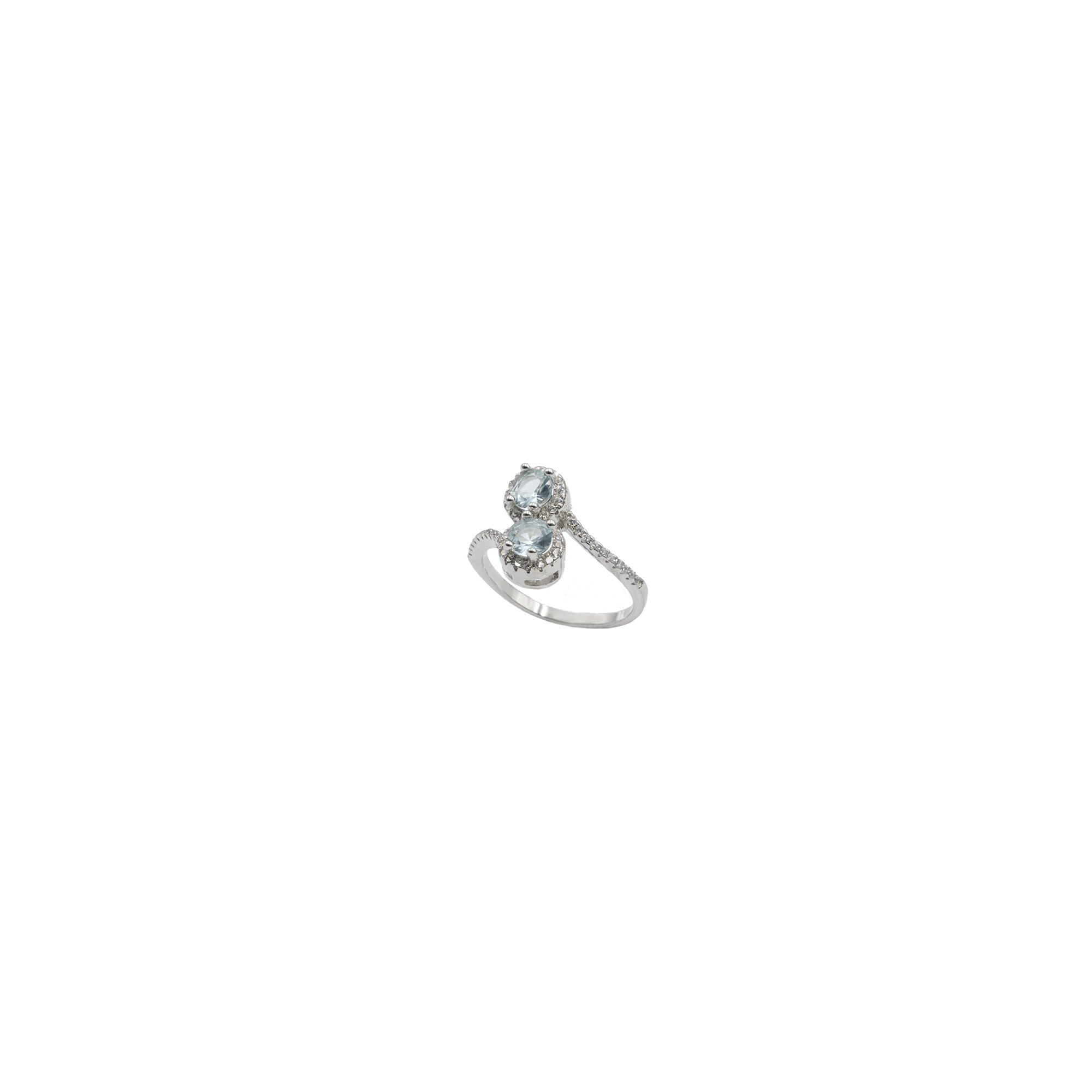 Anello Regolabile in Argento 925 con Zirconi e Swarovski - immagine 3