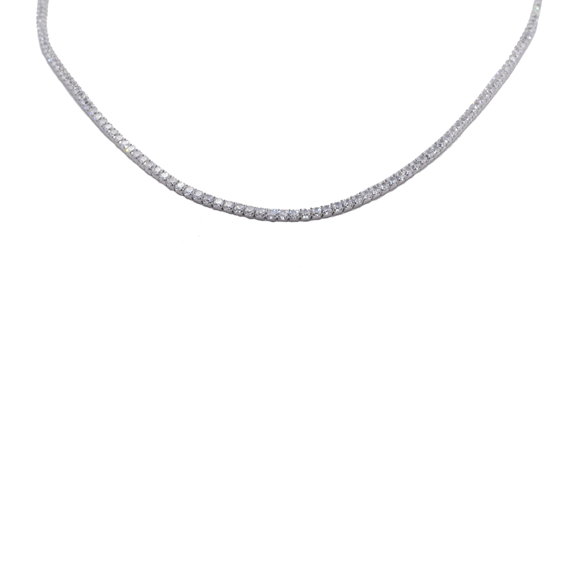 Collana Choker in Argento 925 e Zirconi