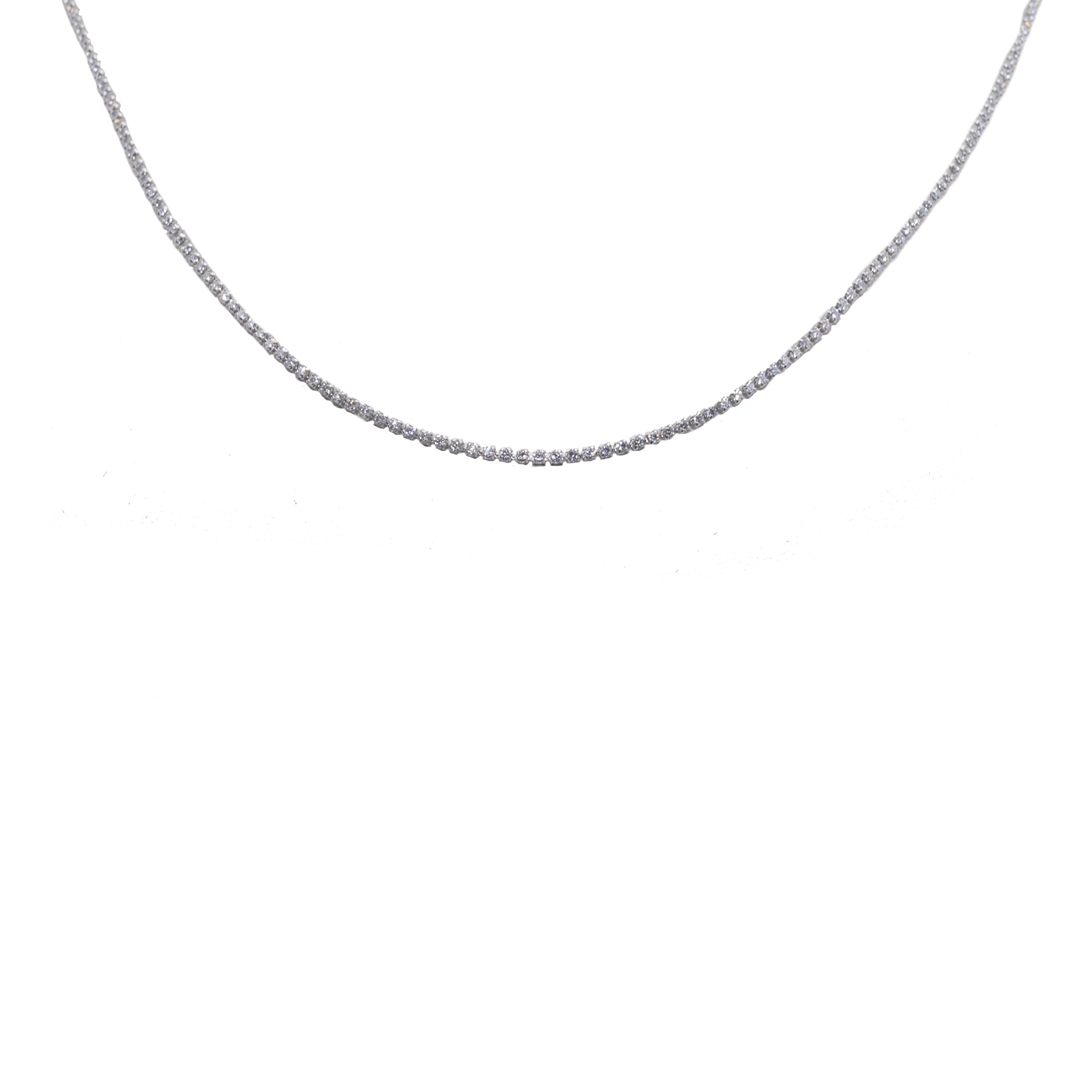 Collana Choker in Argento 925 e Zirconi - immagine 2